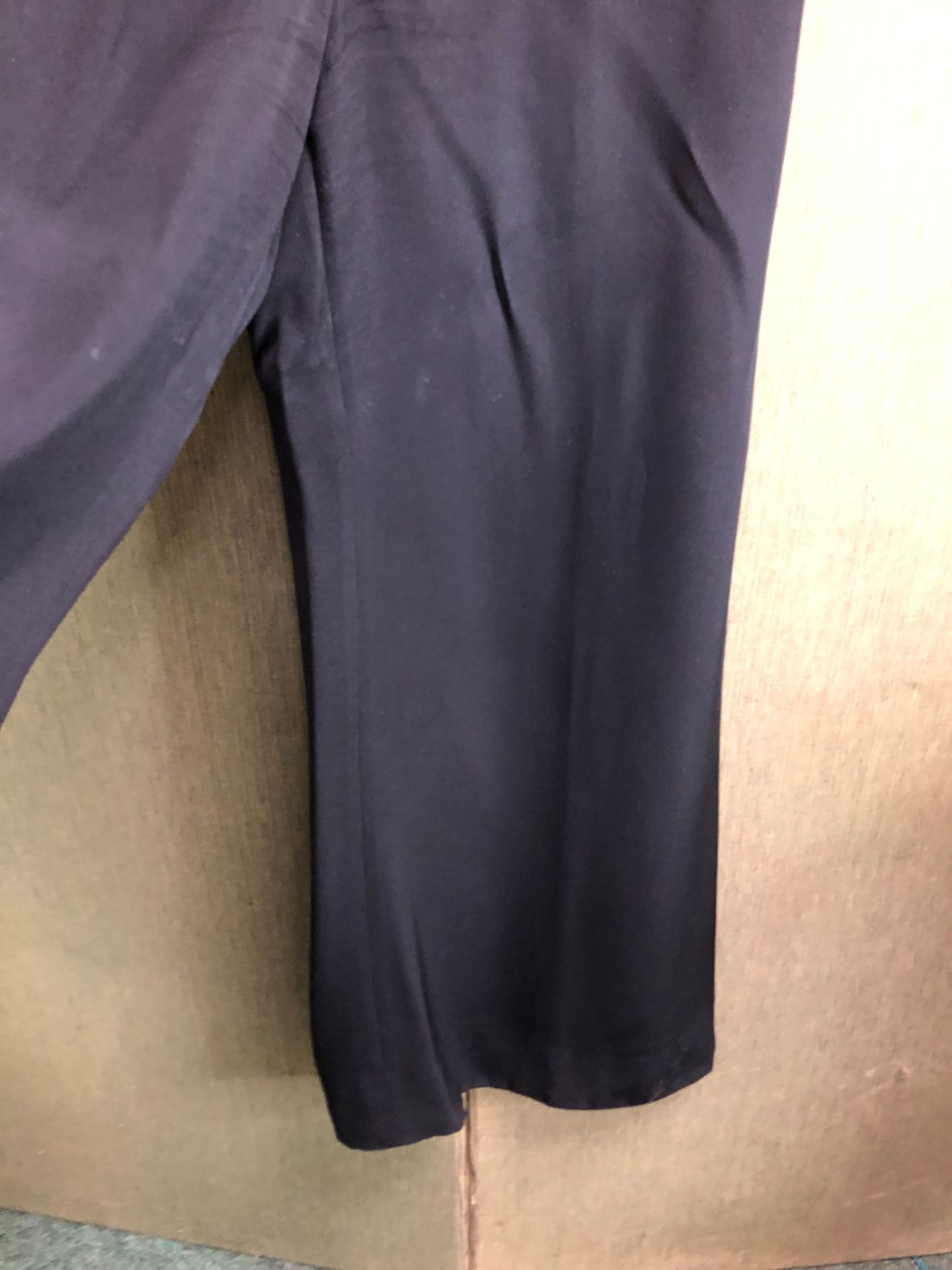 A PAIR OF WIDE LEGGED BLACK TROUSERS BY MARIO BORSATO COUTURE SIZE 44 AND A BLACK MARIO BORSATO - Image 17 of 25