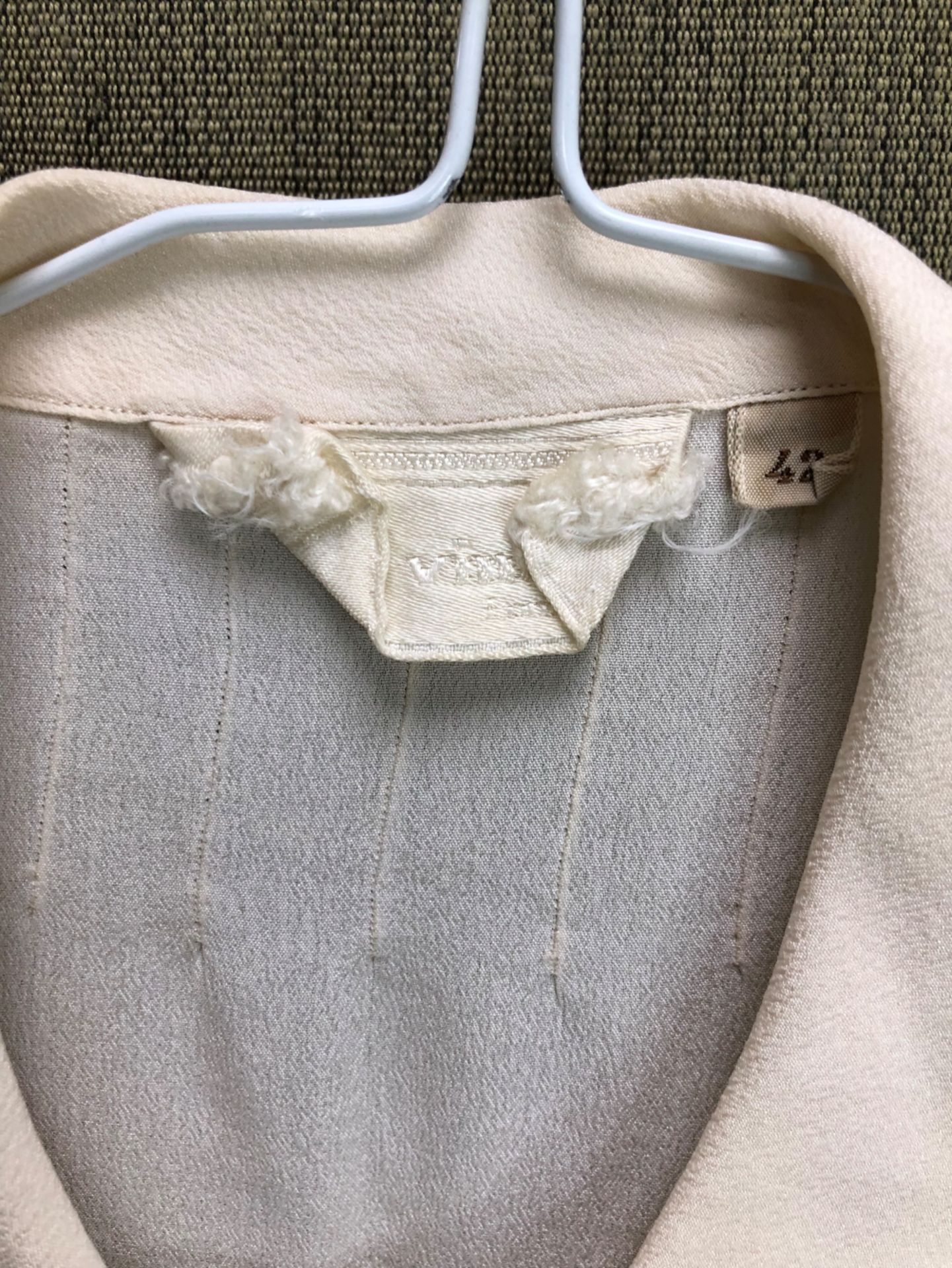 TWO ANTINO FUSCO LONG SLEEVED LIGHT WEIGHT BLOUSE, A AKRIS CLUB BUTTON BACK BLOUSE, A ITALIAN - Image 11 of 13