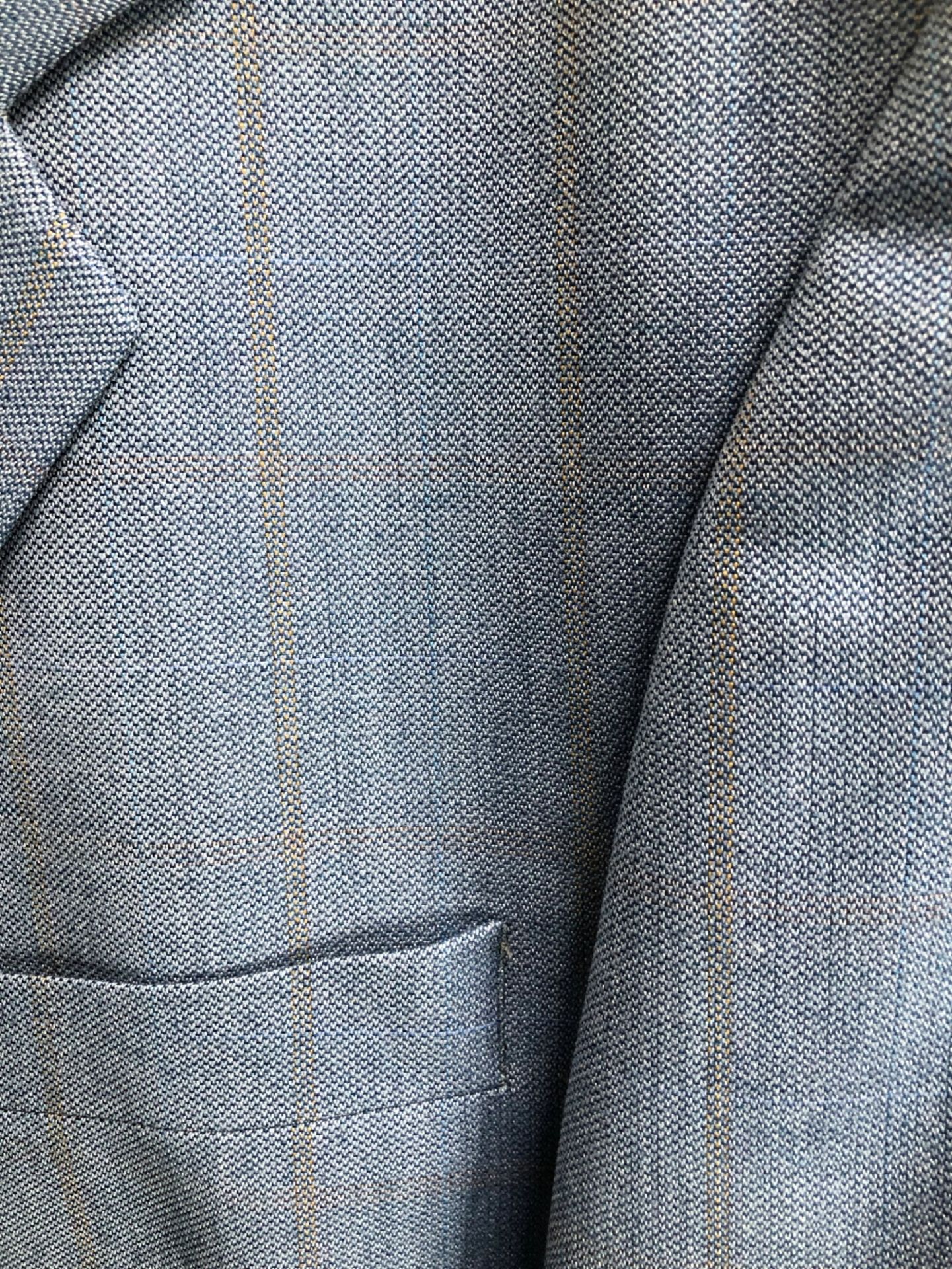 GENTS JACKETS: DEBENHAMS, BROWN WOOL, CHEST 42", A DIGEL, PALE BLUE WOOL WITH SUBTLE BROWN CHECK, - Image 9 of 9