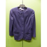 JACKET. VALENTINO BOUTIQUE. NAVY BLUE. LABEL SIZE 12.