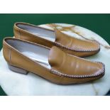 SHOES. TOLO PUERTOBANUS SPANISH TAN LEATHER MULES SIZE EUR 39.