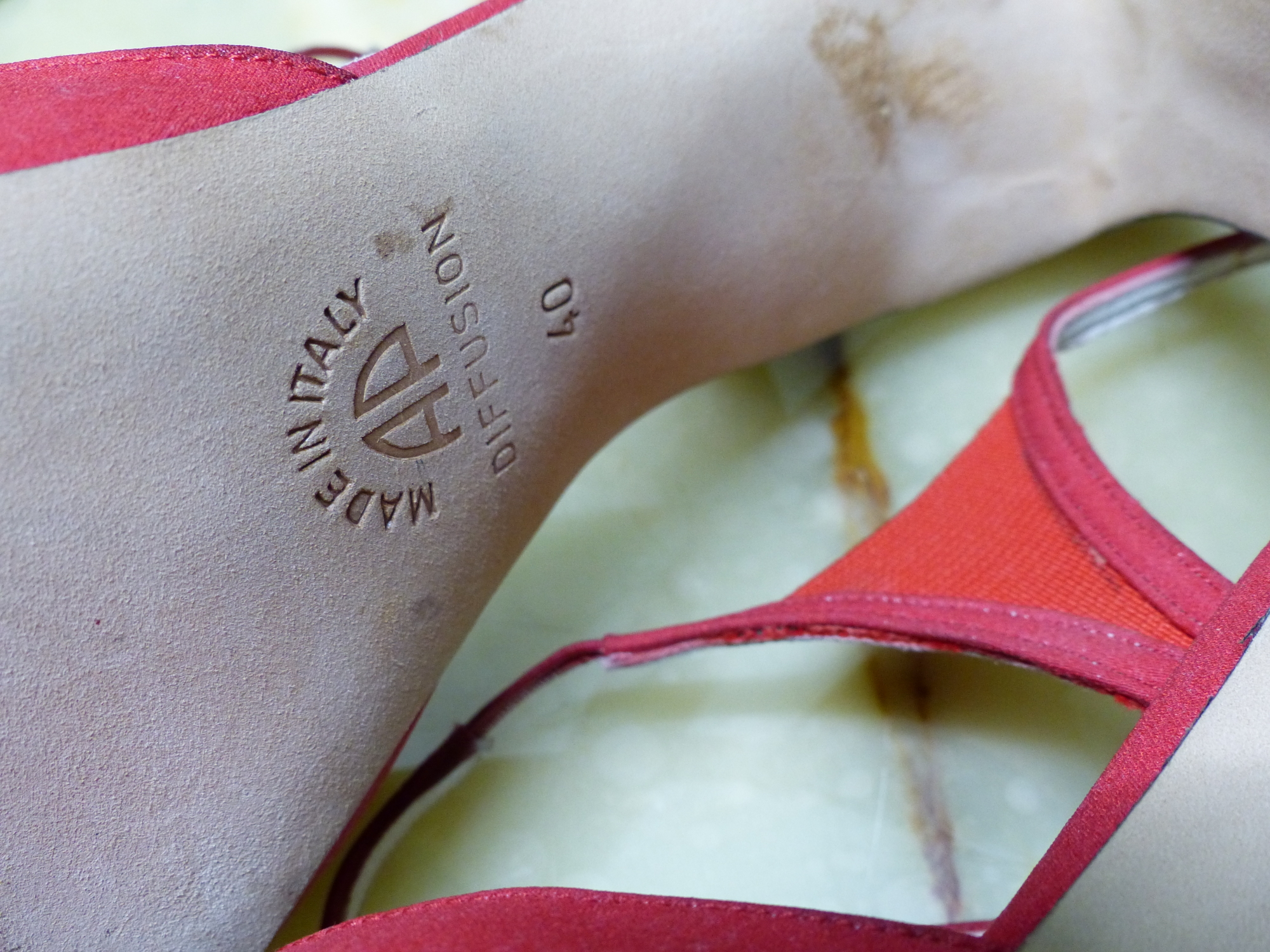 SHOES. ANDREA PFISTER, DIFFUSION ITALIAN RED COURT SHOES SIZE EUR 40, HEAL HEIGHT 7CM. - Image 5 of 7