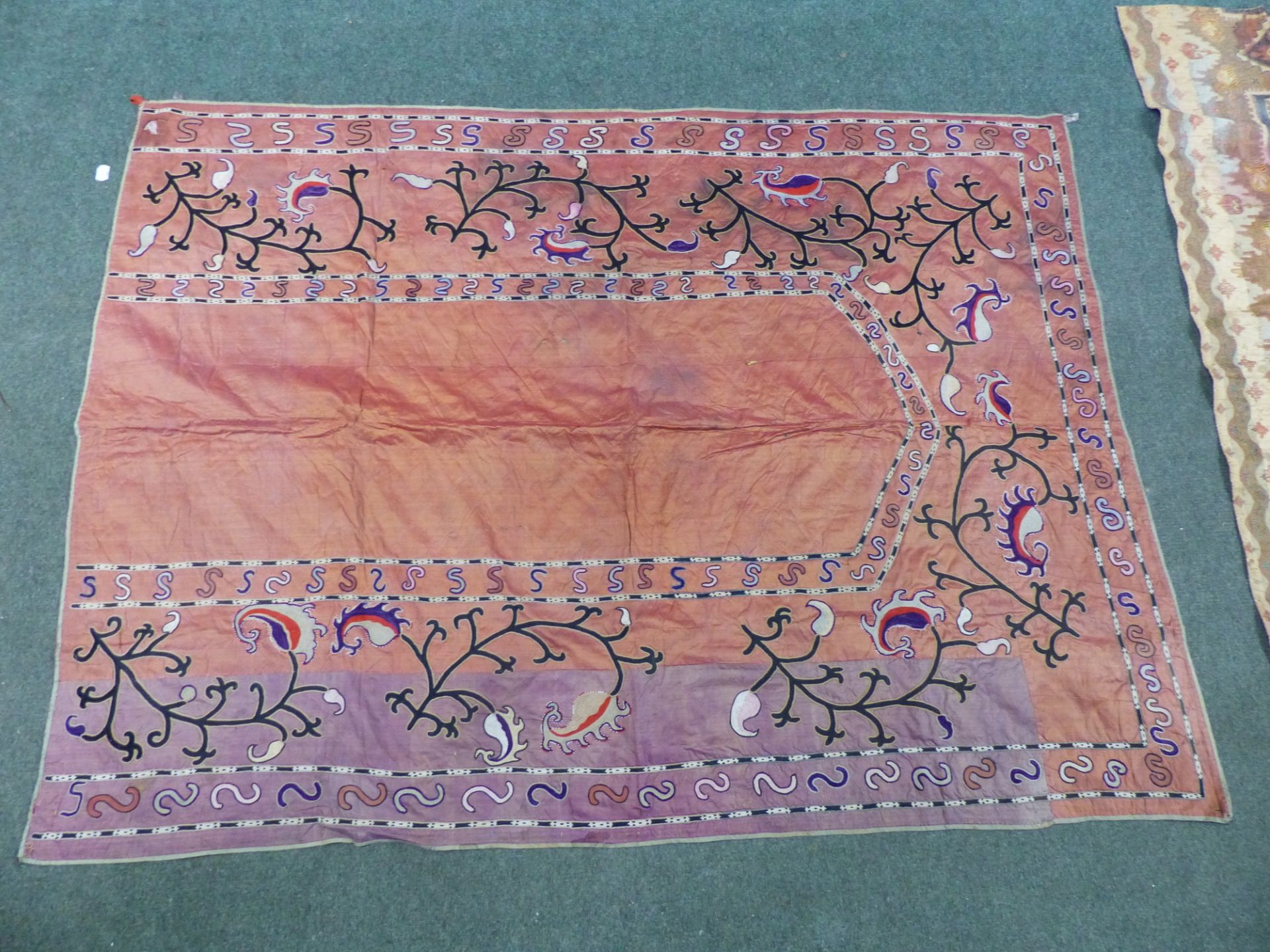 TWO EASTERN PANELS TOGETHER WITH SILK SARI - Image 12 of 14