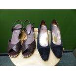 SHOES. JONES BOOT MAKER ISABEL BROWN HEALS EUR SIZE 40, TOGETHER WITH KURT GEIGER BLACK SUEDE AND