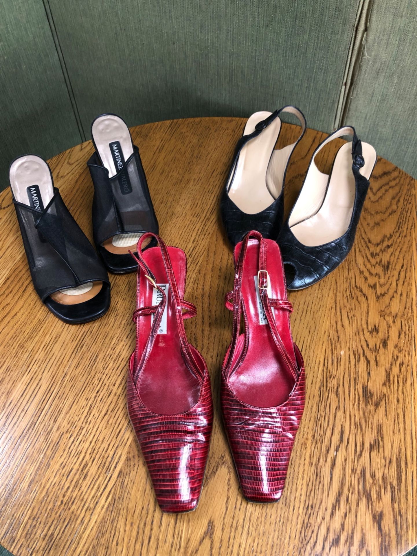 SHOES: MARTINEZ VALERO WEDGES, HOBBS HEELS 37.5, BRUNELLA RED HEELS SIZE EU 37 (3)