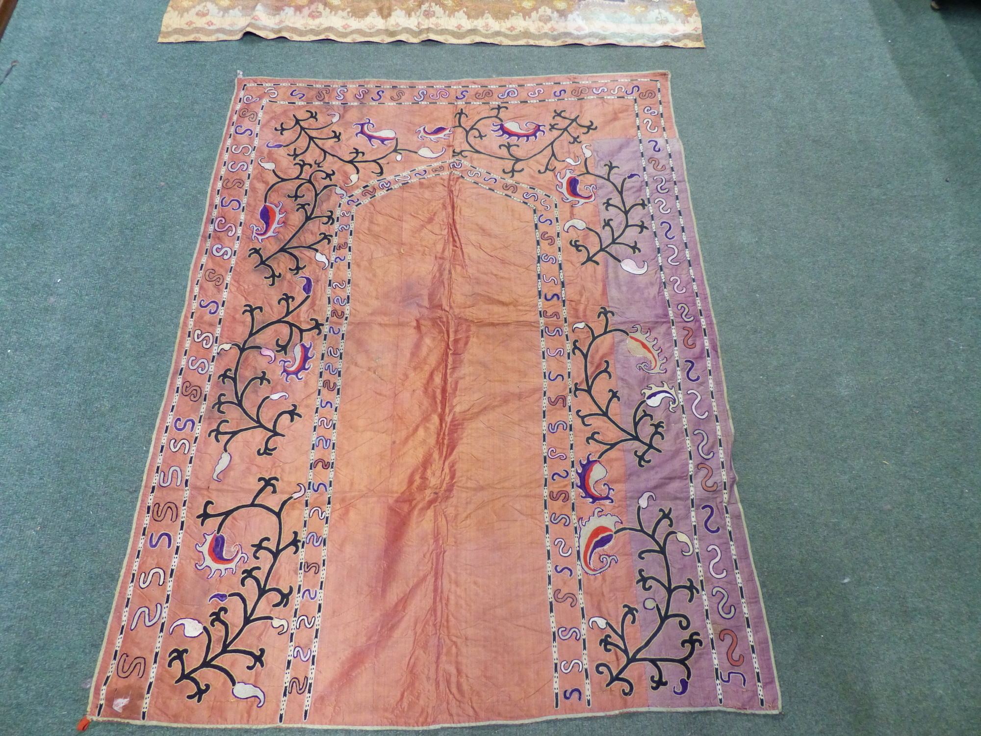 TWO EASTERN PANELS TOGETHER WITH SILK SARI - Image 11 of 14