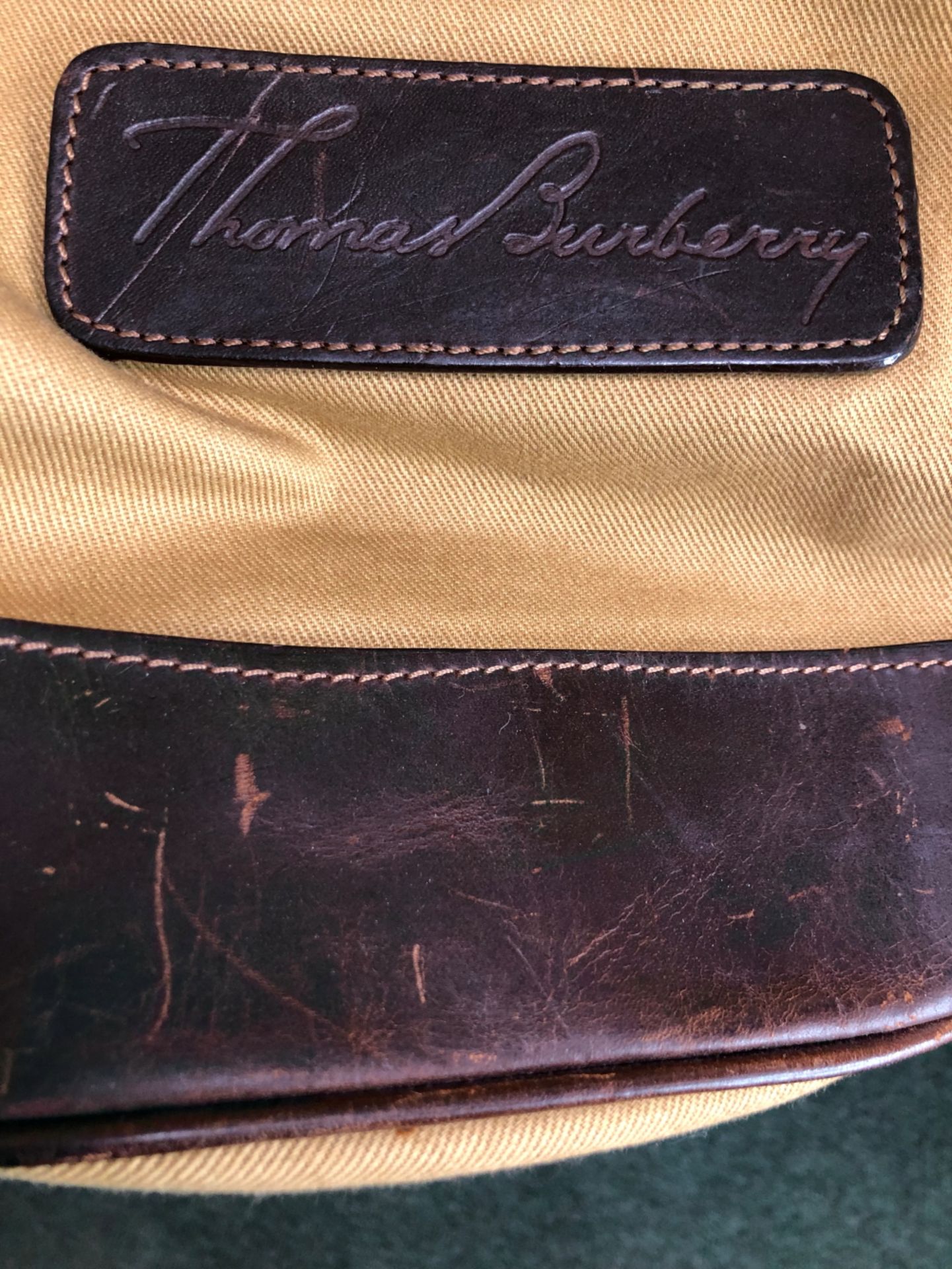 A THOMAS BURBERRY CANVAS BACK PACK. - Image 6 of 8