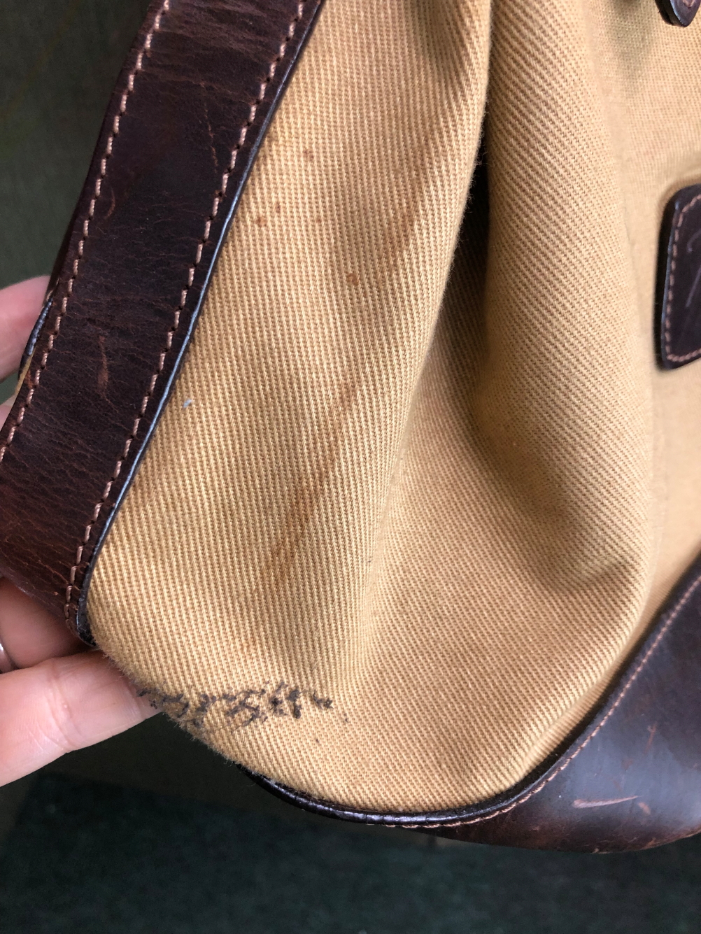 A THOMAS BURBERRY CANVAS BACK PACK. - Image 4 of 8
