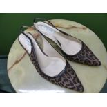 SHOES. L.K BENNETT.LONDON LEOPARD PRINT SUEDE SIZE UK 40