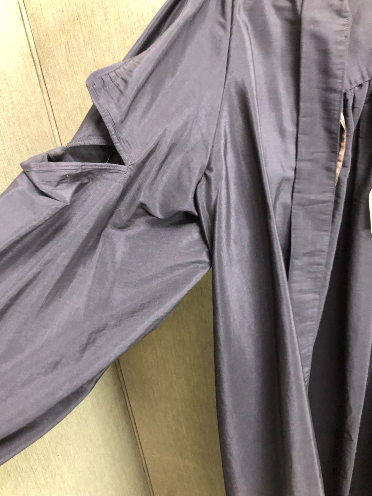 GOWN. A STARK BROTHERS BLACK GRADUATION GOWN. - Image 3 of 5