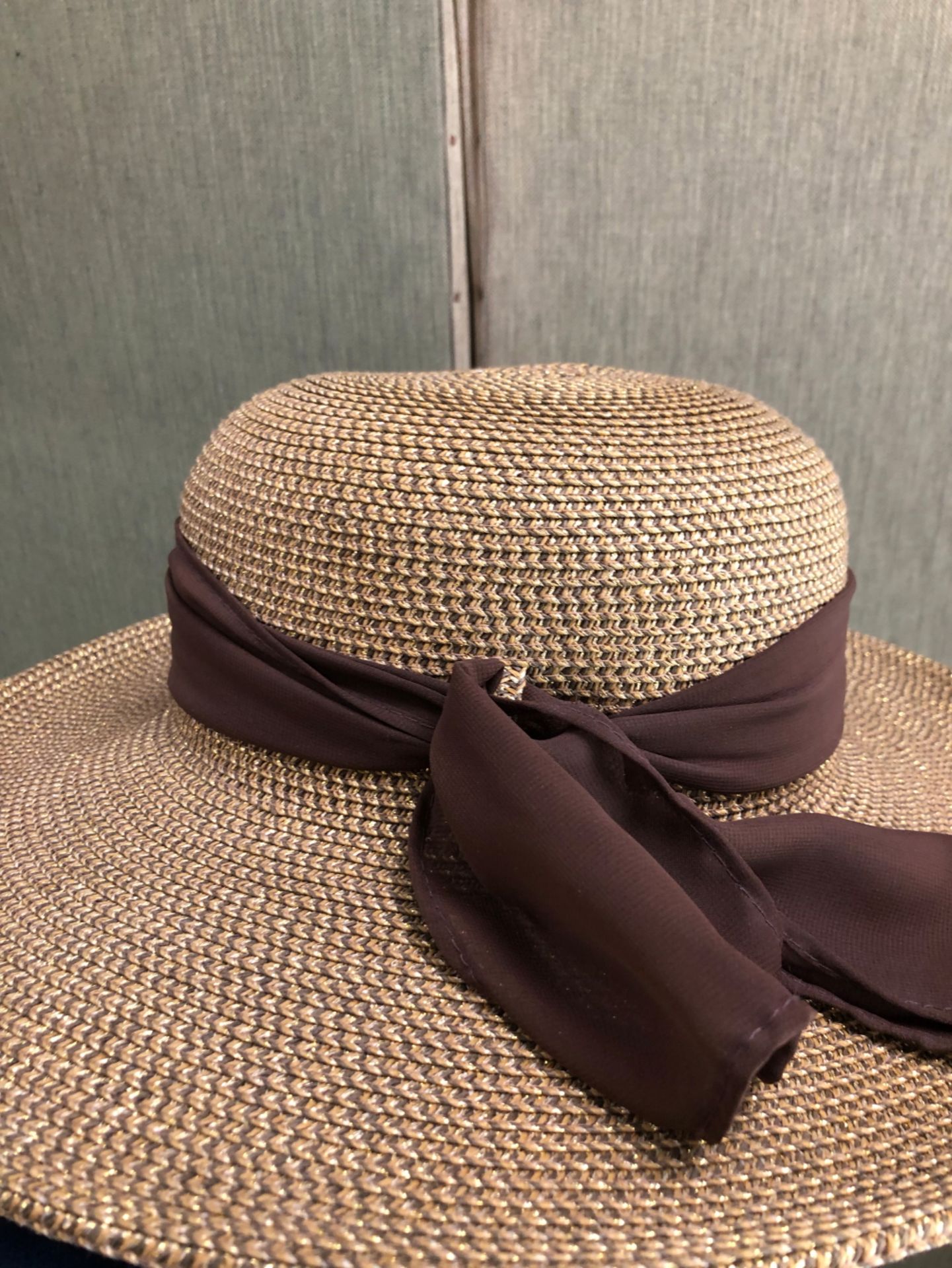 HATS: A BARBOUR LARGE AMBUSH HAT, A SCALA GOLD SUMMER HAT AND A STRAW MULBERRY HAT (3) - Image 9 of 11