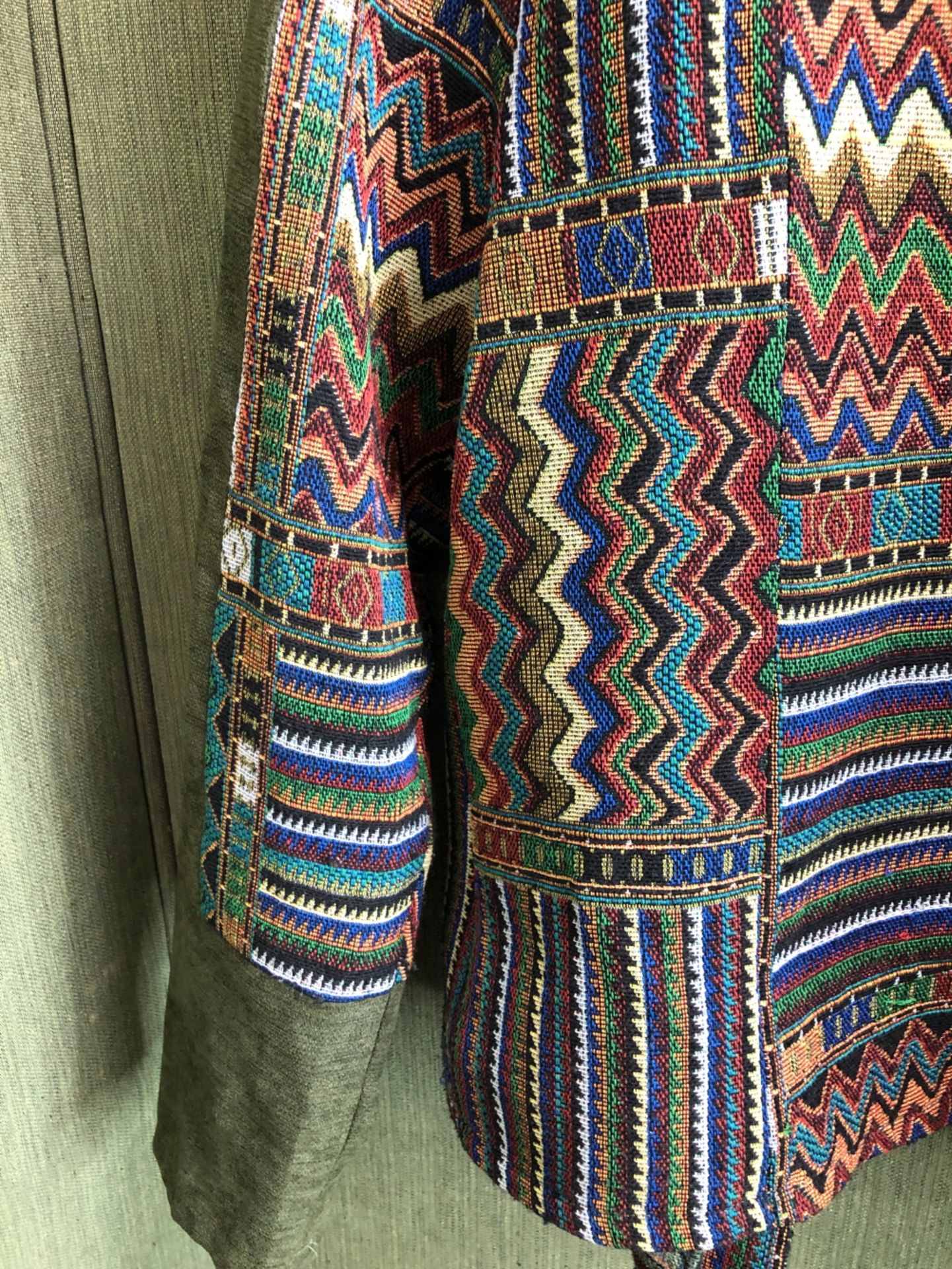 A STELLA MORGAN TAPESTRY EMBROIDERED STYLE JACKET SIZE 10, TOGETHER WITH A MULTI COLOURED THE SHOP - Image 7 of 11