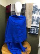 A COLLECTION OF SCARFS AND A PONCHO TO INCLUDE A SILK PIERRE BALMAIN (8)