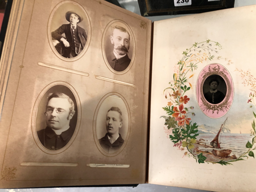 TWO LATE VICTORIAN ALBUMS OF FAMILY PHOTOGRAPHS - Image 29 of 46