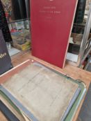 SEVEN VARIOUS FOLIOS, TO INCLUDE MAPS, MANUSCRIPTS AND PRINTS