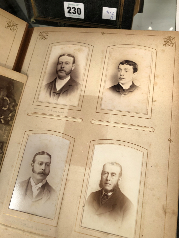 TWO LATE VICTORIAN ALBUMS OF FAMILY PHOTOGRAPHS - Image 26 of 46