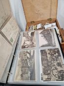 A QUANTITY OF BANBURY RELATED POSTCARDS AND A LARGE QUANTITY OF CIGARETTE CARDS.