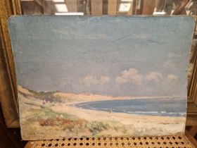 JOHN HAY, SHORE SCENE, OILS, SIGNED LOWER RIGHT