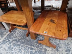 TWO PINE COFFEE TABLES