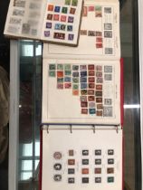 THREE WORLD STAMP ALBUMS