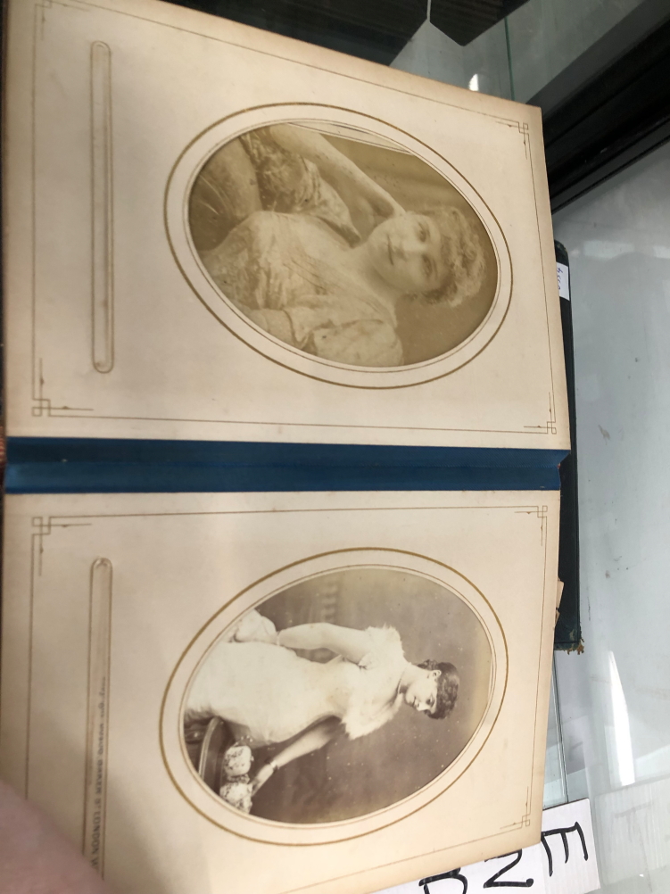 TWO LATE VICTORIAN ALBUMS OF FAMILY PHOTOGRAPHS - Image 13 of 46