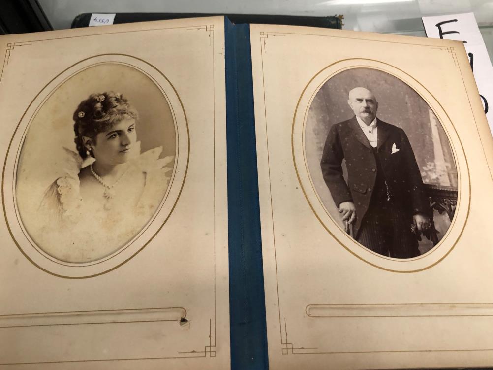 TWO LATE VICTORIAN ALBUMS OF FAMILY PHOTOGRAPHS - Image 11 of 46