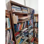 TWO VINTAGE PINE BOOKCASES.