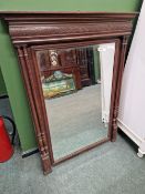 A FRENCH OVER MANTEL MIRROR