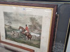 ANTIQUE SHOOTING AND CARTING PRINTS AFTER GEORGE STUBBS, TOGETHER WITH A HUNTING PRINT (3)