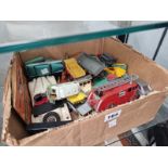 A COLLECTION OF DIE CAST TOYS BY DINKY, CORGI AND OTHERS