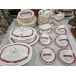 A DOULTON MINUET PATTERN TEA AND DINNER SERVICE