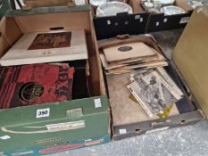 A COLLECTION OF LPS, 45 RPM SINGLES AND 75 RPM RECORDS