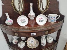 ORNAMENTAL VASES, JARS AND SMALL DISHES BY WORCESTER, MINTON, WEDGWOOD AND OTHERS