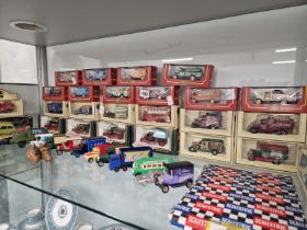 A COLLECTION OF BOXED AND LOOSE DIE CAST TOYS BY CAMEO, LLEDO, MATCHBOX AND OTHERS