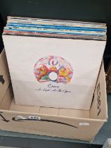 APPROXIMATELY 20 LP RECORDS, MAINLY ROCK AND POP, QUEEN, WINGS, BEATLES, BRYAN FERRY, ETC.