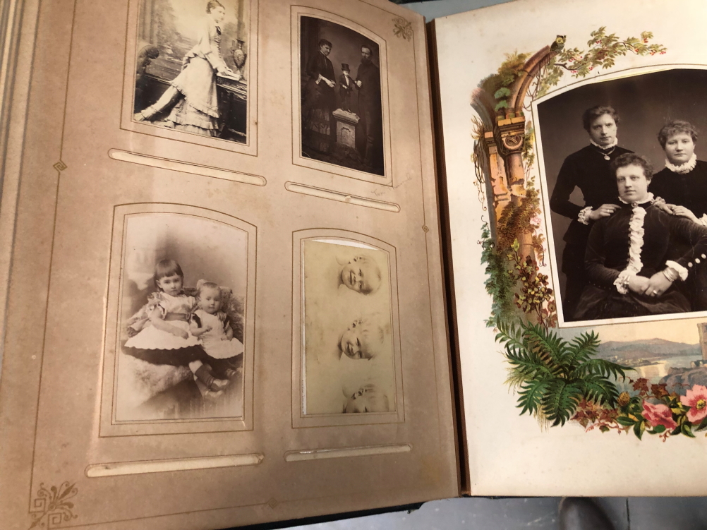 TWO LATE VICTORIAN ALBUMS OF FAMILY PHOTOGRAPHS - Image 33 of 46