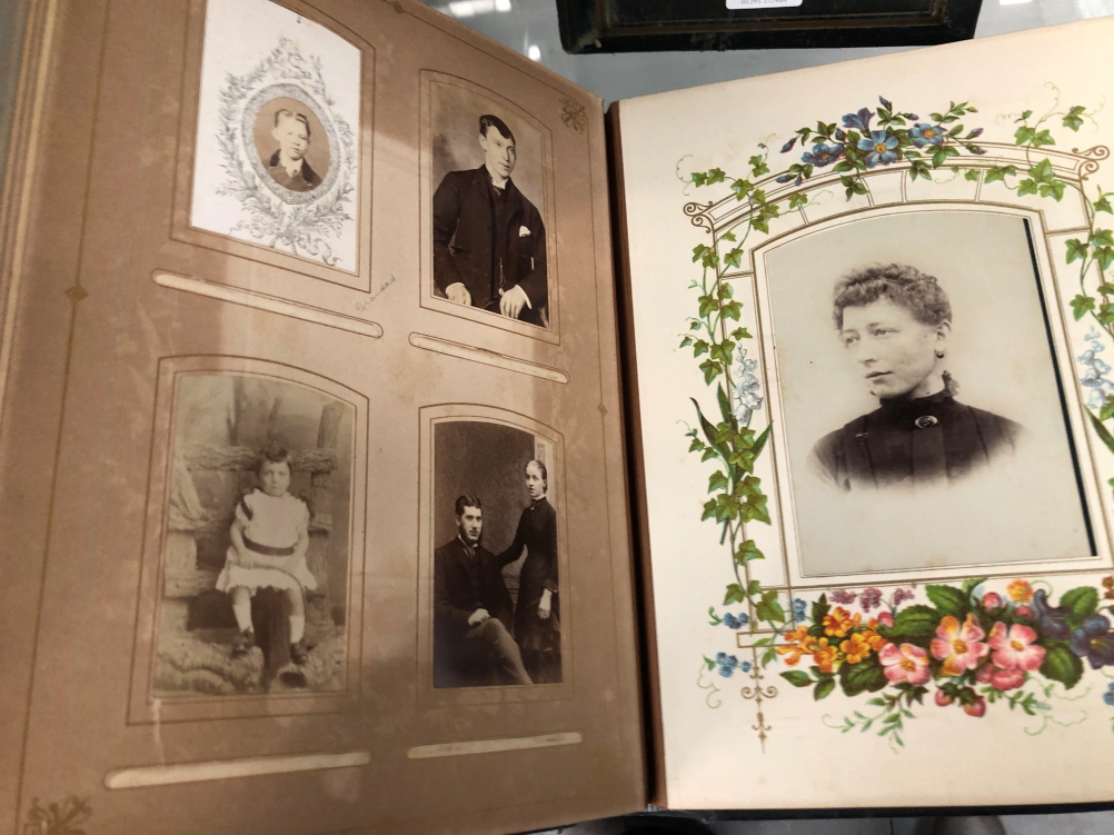 TWO LATE VICTORIAN ALBUMS OF FAMILY PHOTOGRAPHS - Image 39 of 46