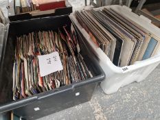 LP AND APPROXIMATELY 300 45RPM SINGLES, MAINLY POP AND EASY LISTENING