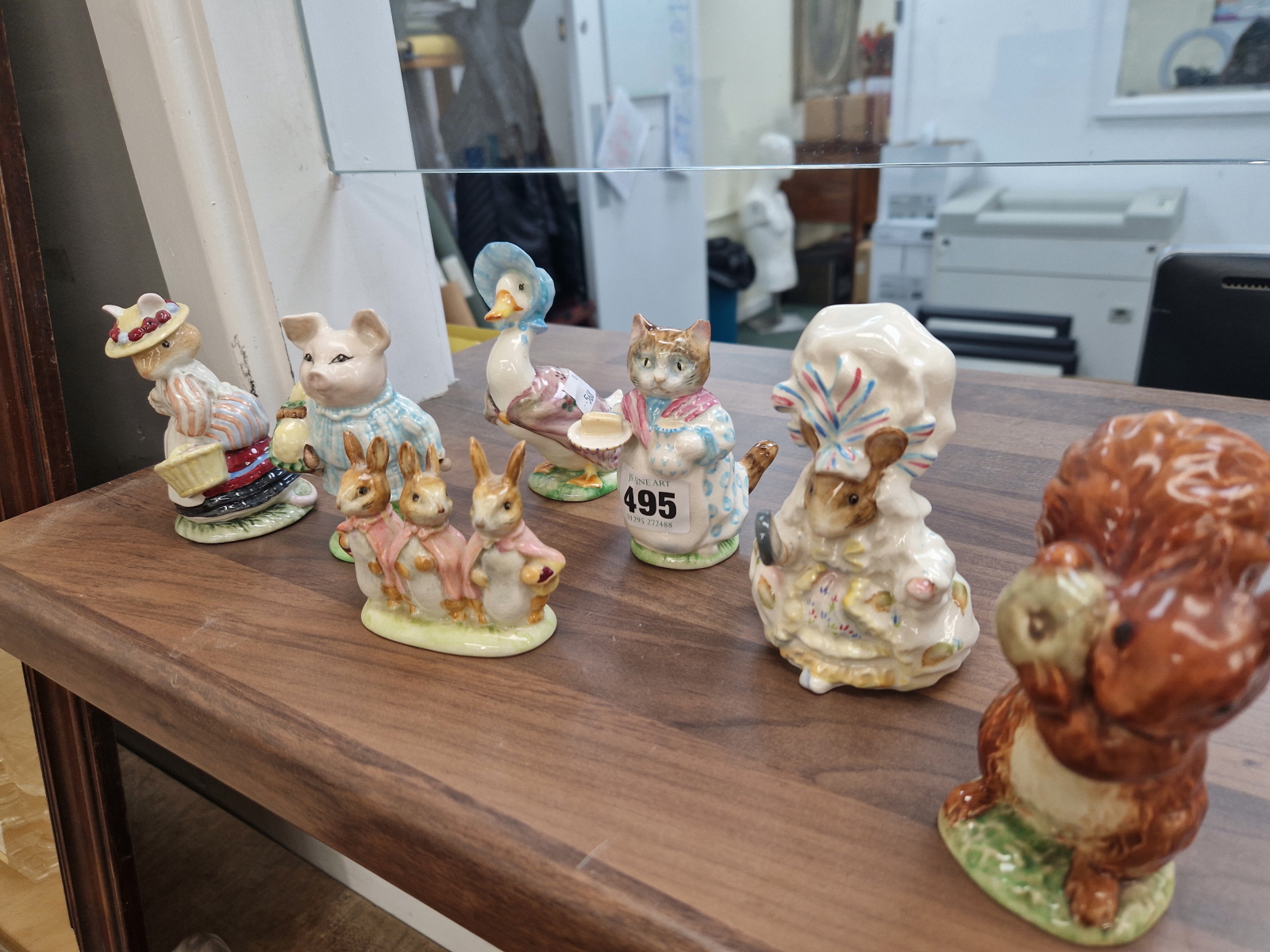 SEVEN BESWICK BEATRIX POTTER ANIMAL FIGURES