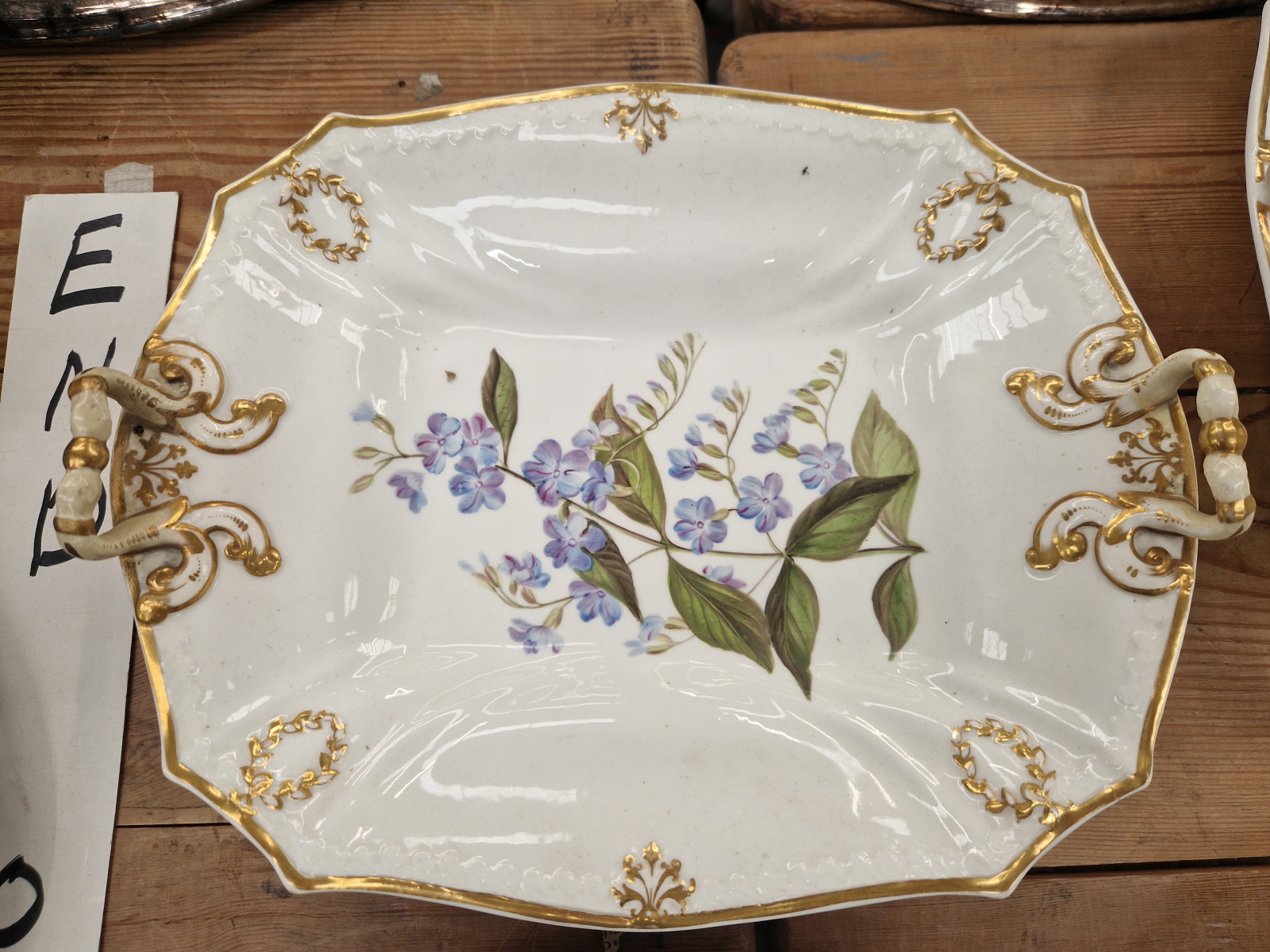 A FINE EARLY 19th C. PORCELAIN DESSERT SERVICE, HAND PAINTED WITH NAMED FLORAL BOTANICAL SPECIMENS - Image 6 of 58