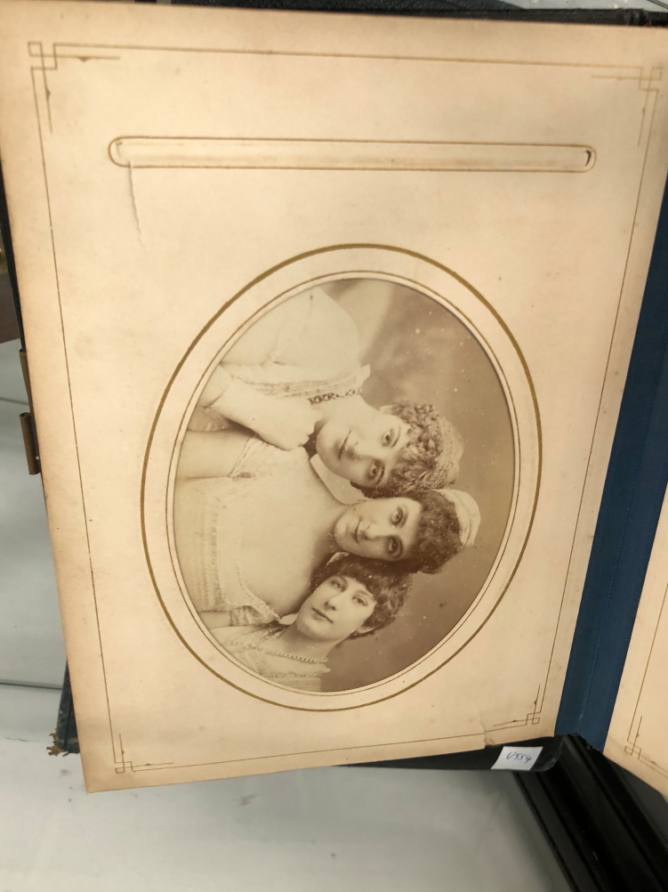 TWO LATE VICTORIAN ALBUMS OF FAMILY PHOTOGRAPHS - Image 3 of 46