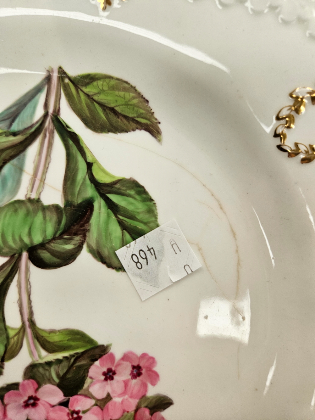 A FINE EARLY 19th C. PORCELAIN DESSERT SERVICE, HAND PAINTED WITH NAMED FLORAL BOTANICAL SPECIMENS - Image 35 of 58