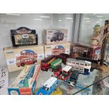 BOXED AND LOOSE CORGI TOYS, A EUROPARK ELECTRIC POWERED AMBULANCE TWO HORNBY 0 GUAGE ROLLING STOCK