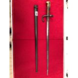 AN ANTIQUE BAYONET.