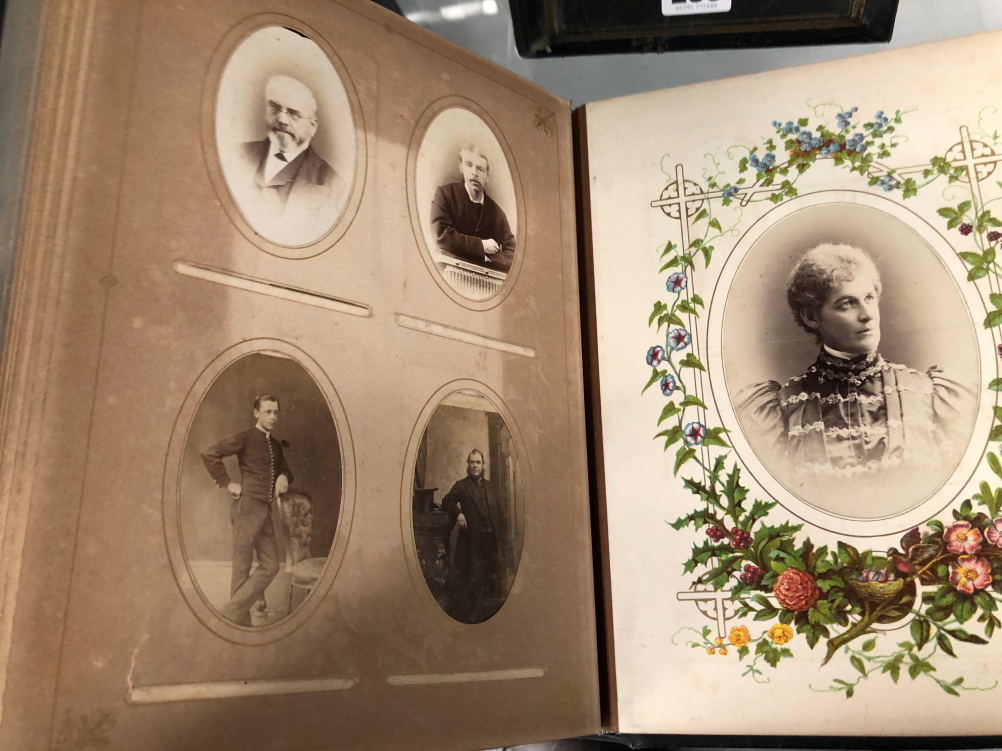 TWO LATE VICTORIAN ALBUMS OF FAMILY PHOTOGRAPHS - Image 43 of 46