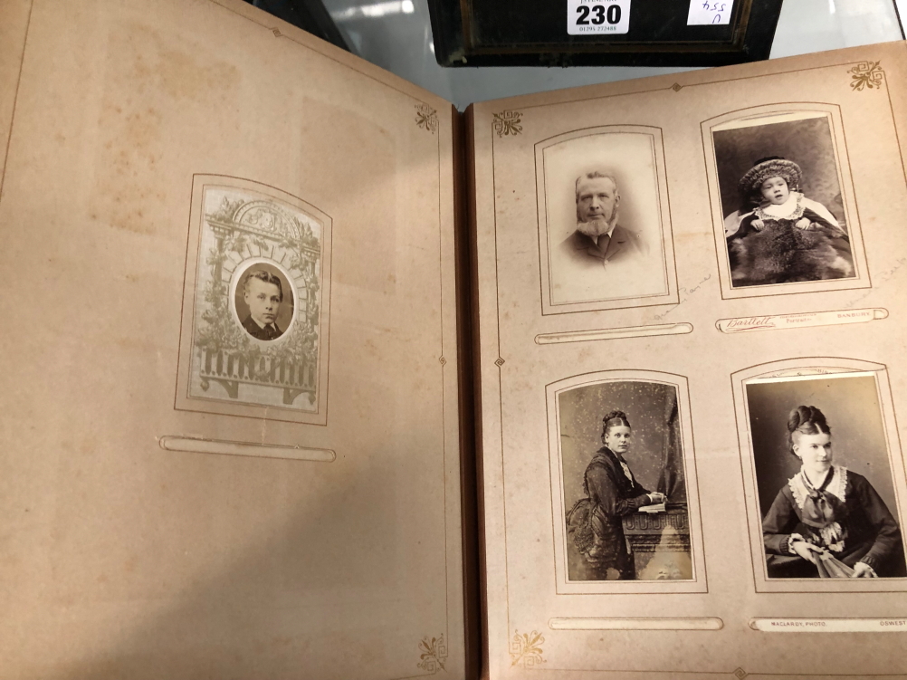 TWO LATE VICTORIAN ALBUMS OF FAMILY PHOTOGRAPHS - Image 36 of 46