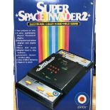 A SUPER SPACE INVADER 2 ELECTRONIC COLOUR HAND HELD GAME