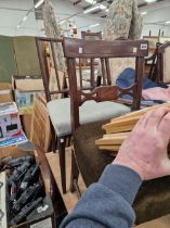 TWO 19th C. MAHOGANY DINING CHAIRS