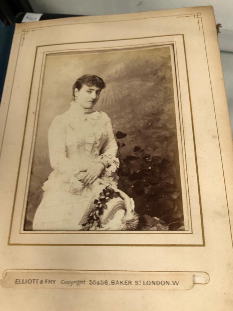 TWO LATE VICTORIAN ALBUMS OF FAMILY PHOTOGRAPHS - Image 2 of 46