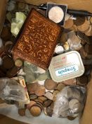 LARGE QUANTITY OF VINTAGE GB COINS AND MEDALS
